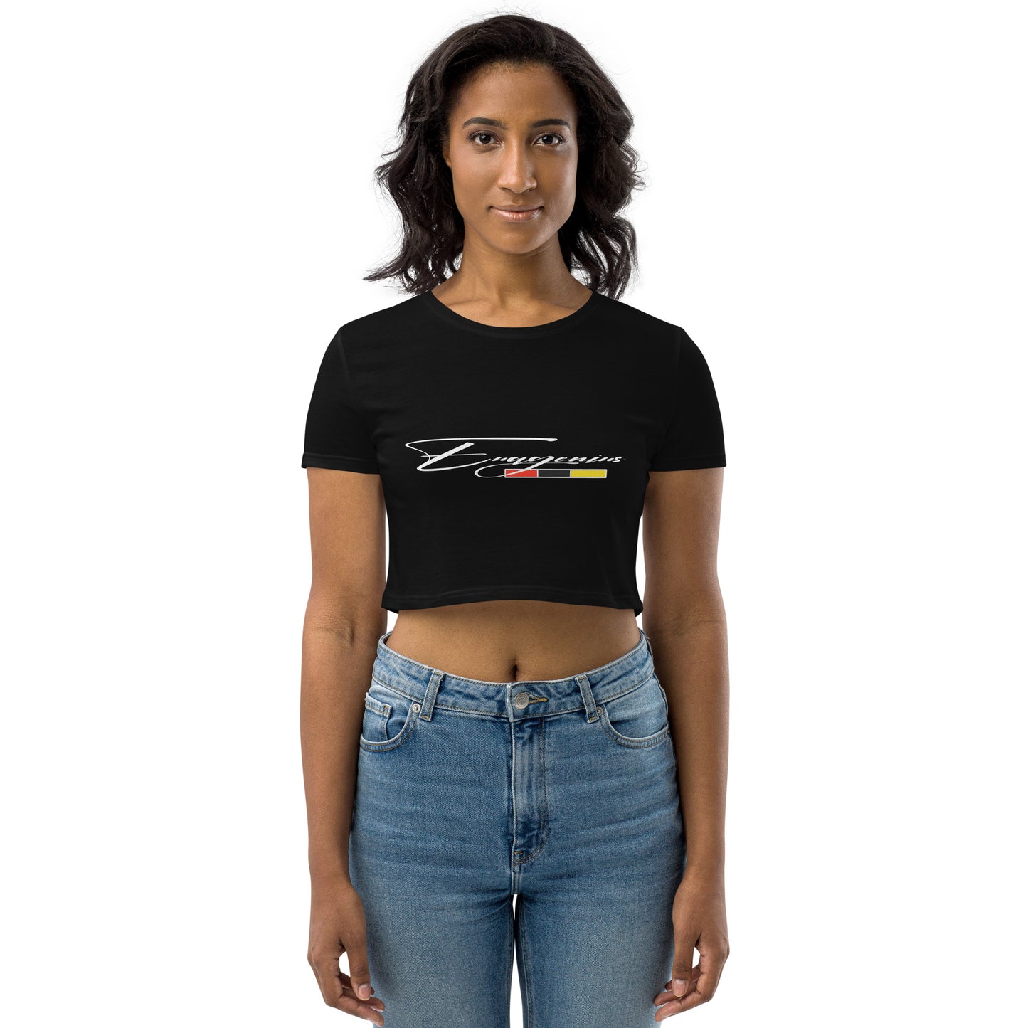 Euagenius *Script Organic Crop Top (Beginning Collection)