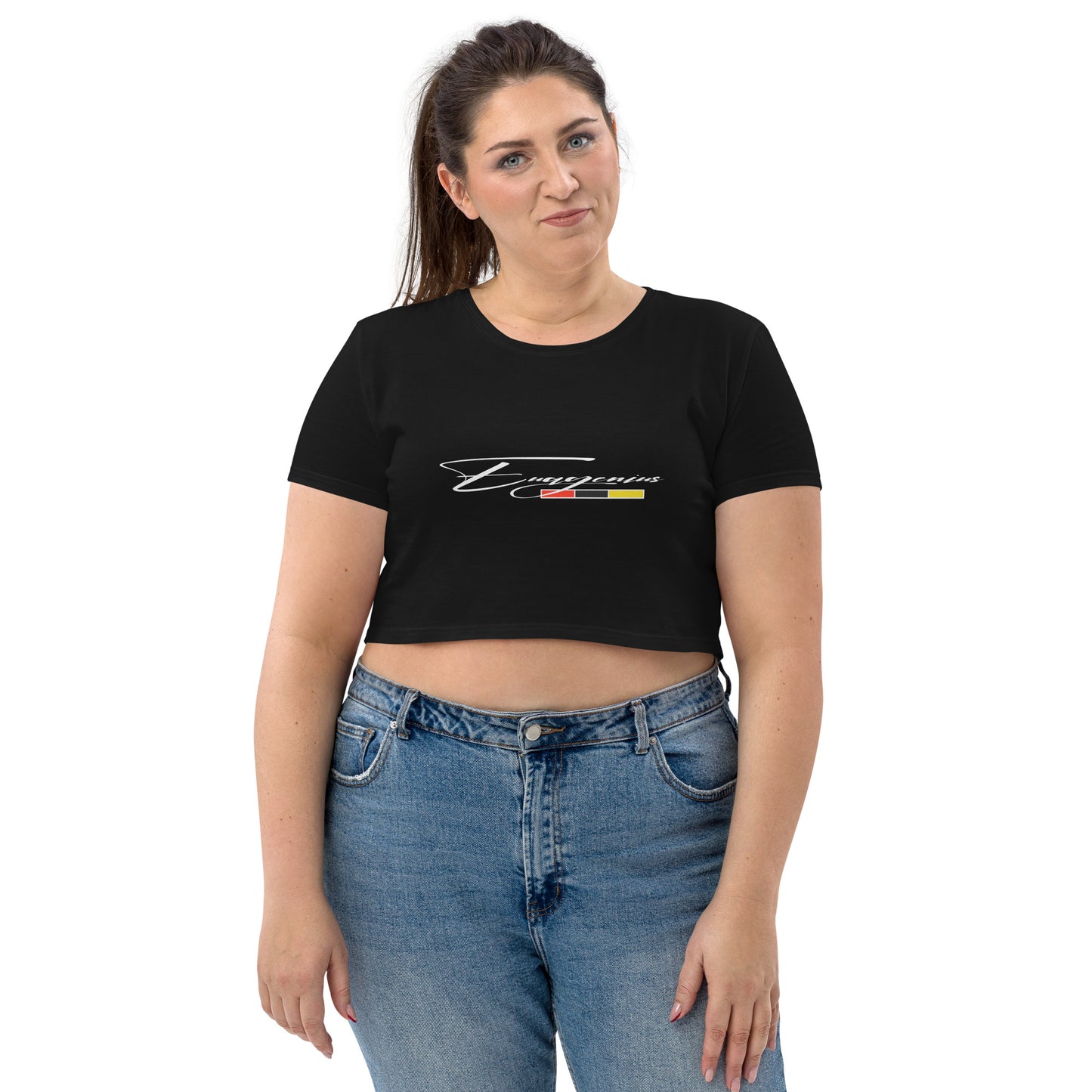 Euagenius *Script Organic Crop Top (Beginning Collection)