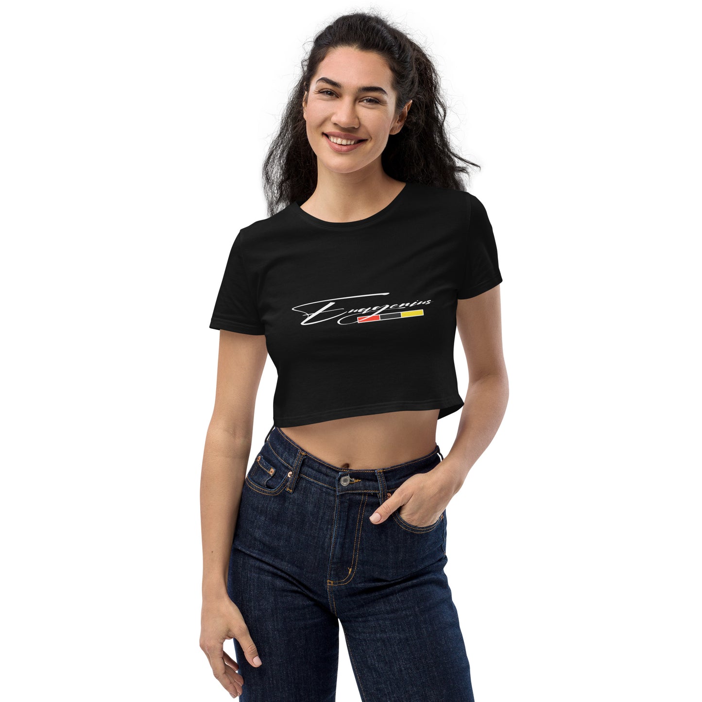 Euagenius *Script Organic Crop Top (Beginning Collection)