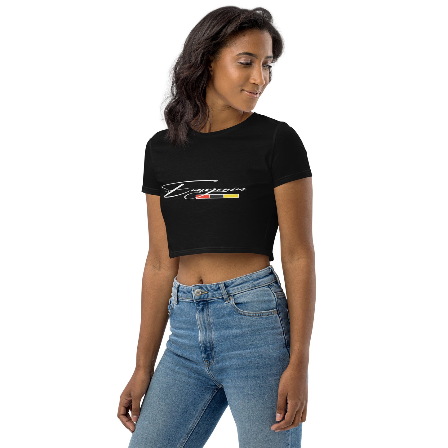 Euagenius *Script Organic Crop Top (Beginning Collection)