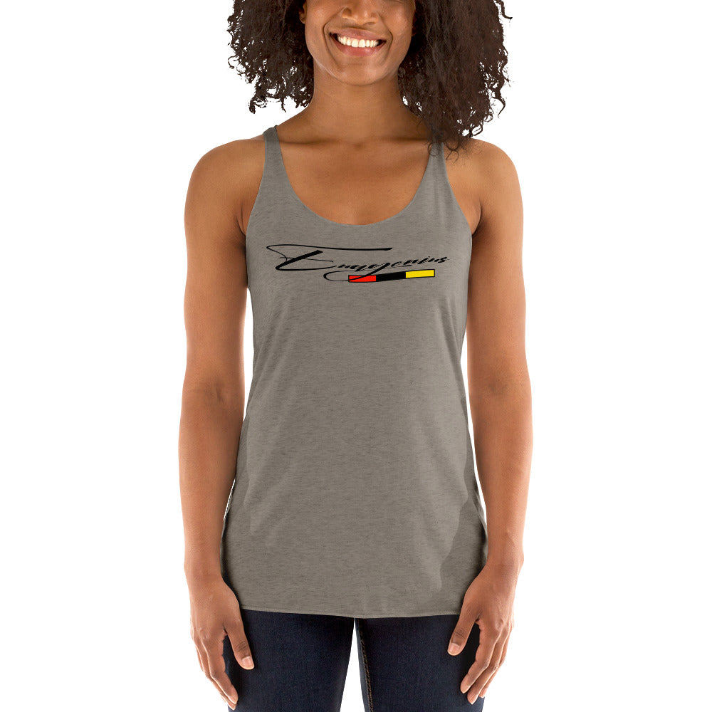 Euagenius *Script Women's Racerback Tank (Beginning Collection)