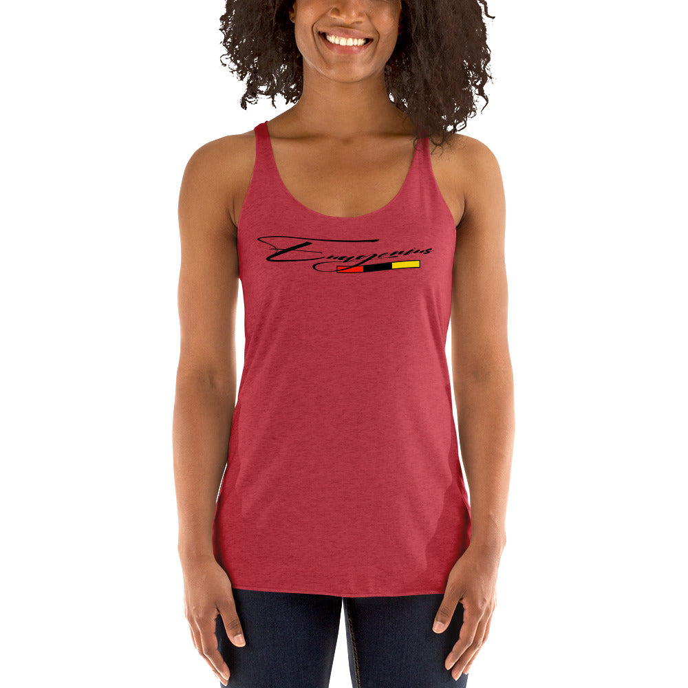 Euagenius *Script Women's Racerback Tank (Beginning Collection)