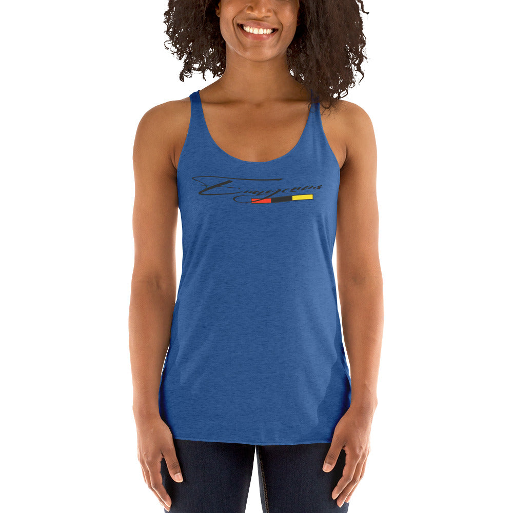 Euagenius *Script Women's Racerback Tank (Beginning Collection)