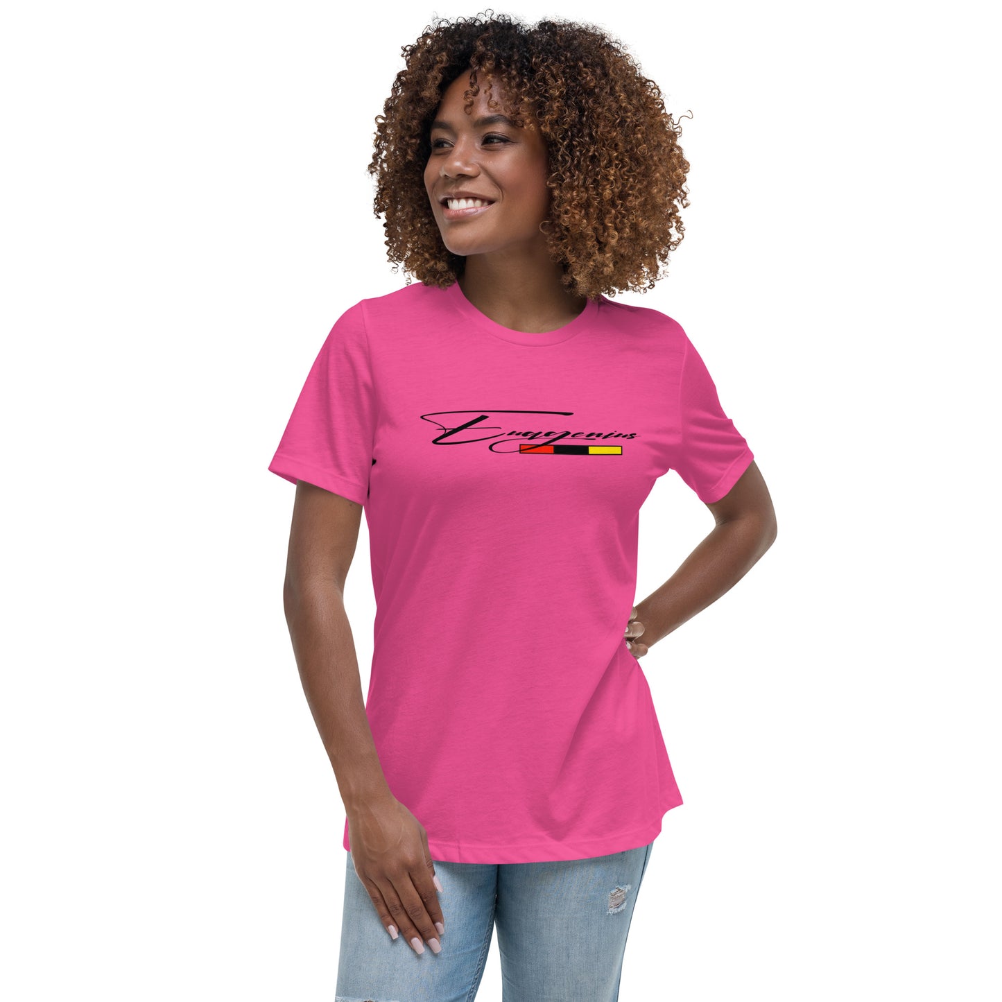 Euagenius *Script Women's Relaxed T-Shirt (Beginning Collection)