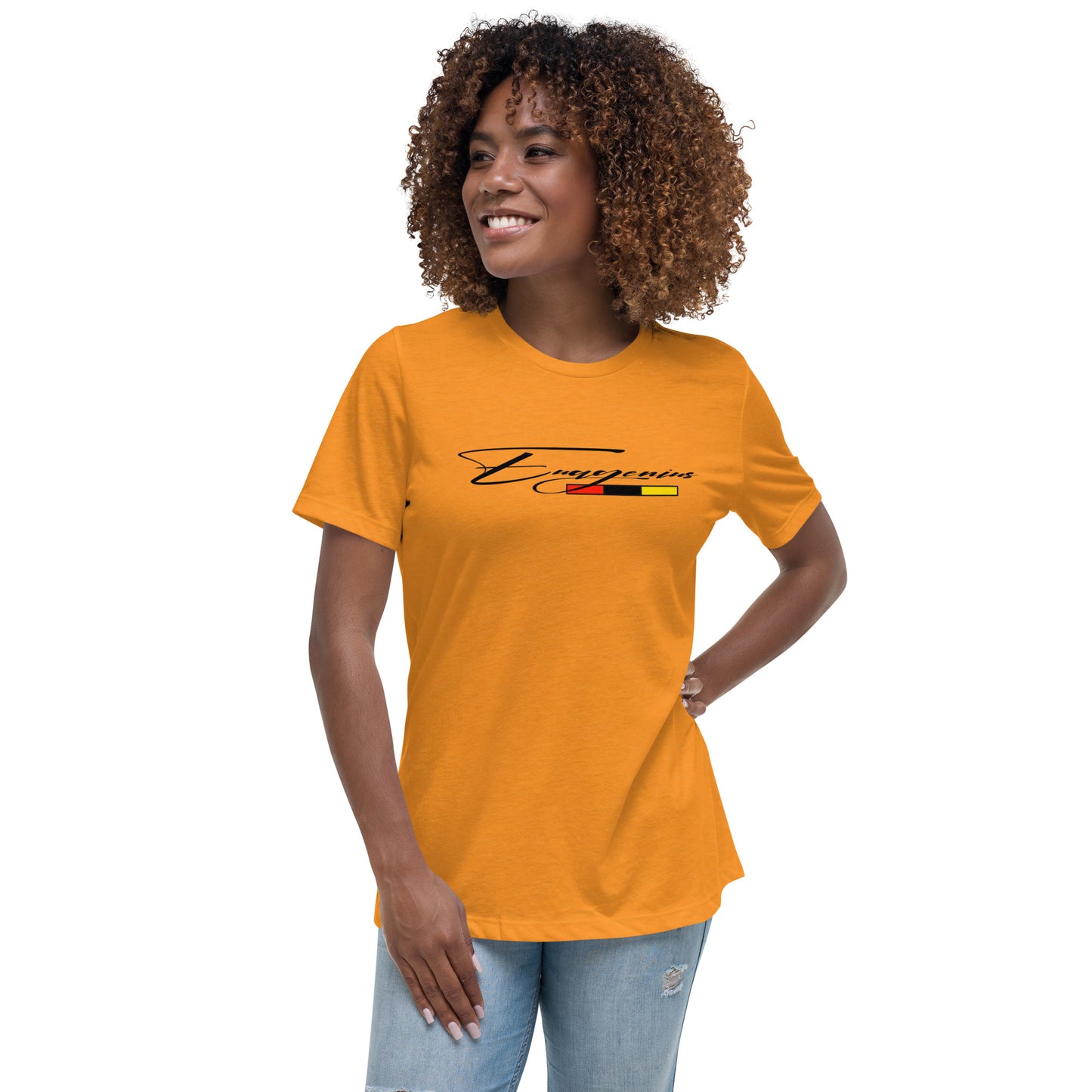 Euagenius *Script Women's Relaxed T-Shirt (Beginning Collection)