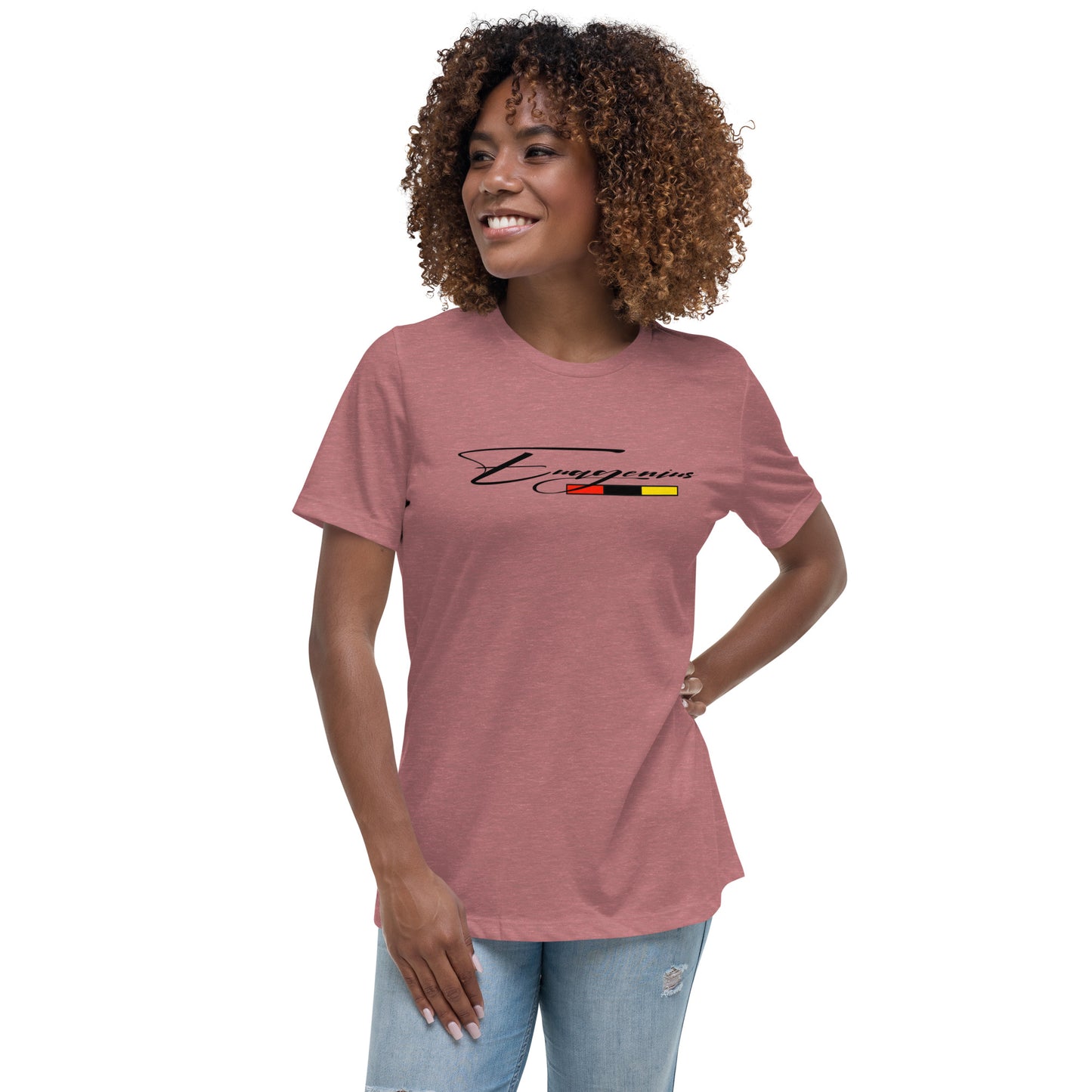 Euagenius *Script Women's Relaxed T-Shirt (Beginning Collection)