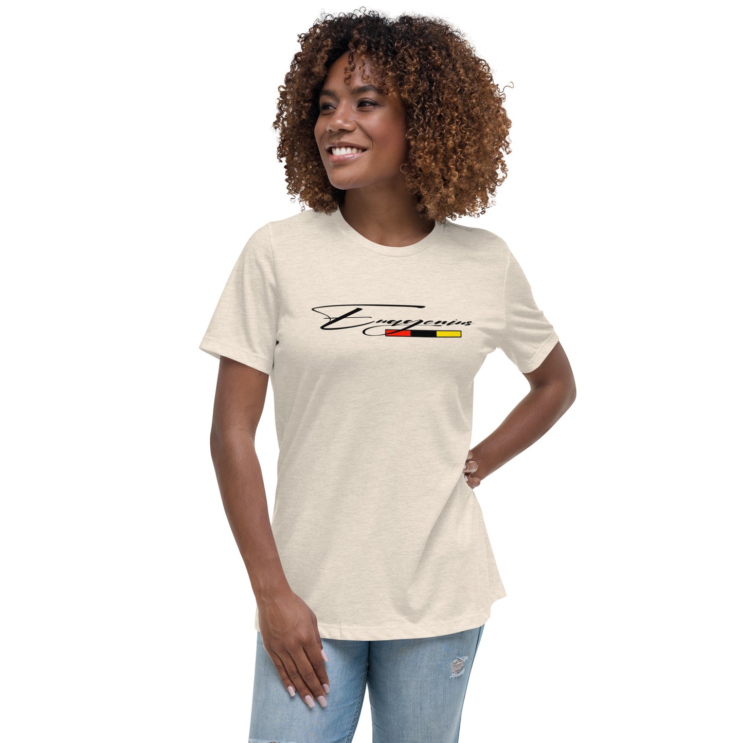 Euagenius *Script Women's Relaxed T-Shirt (Beginning Collection)