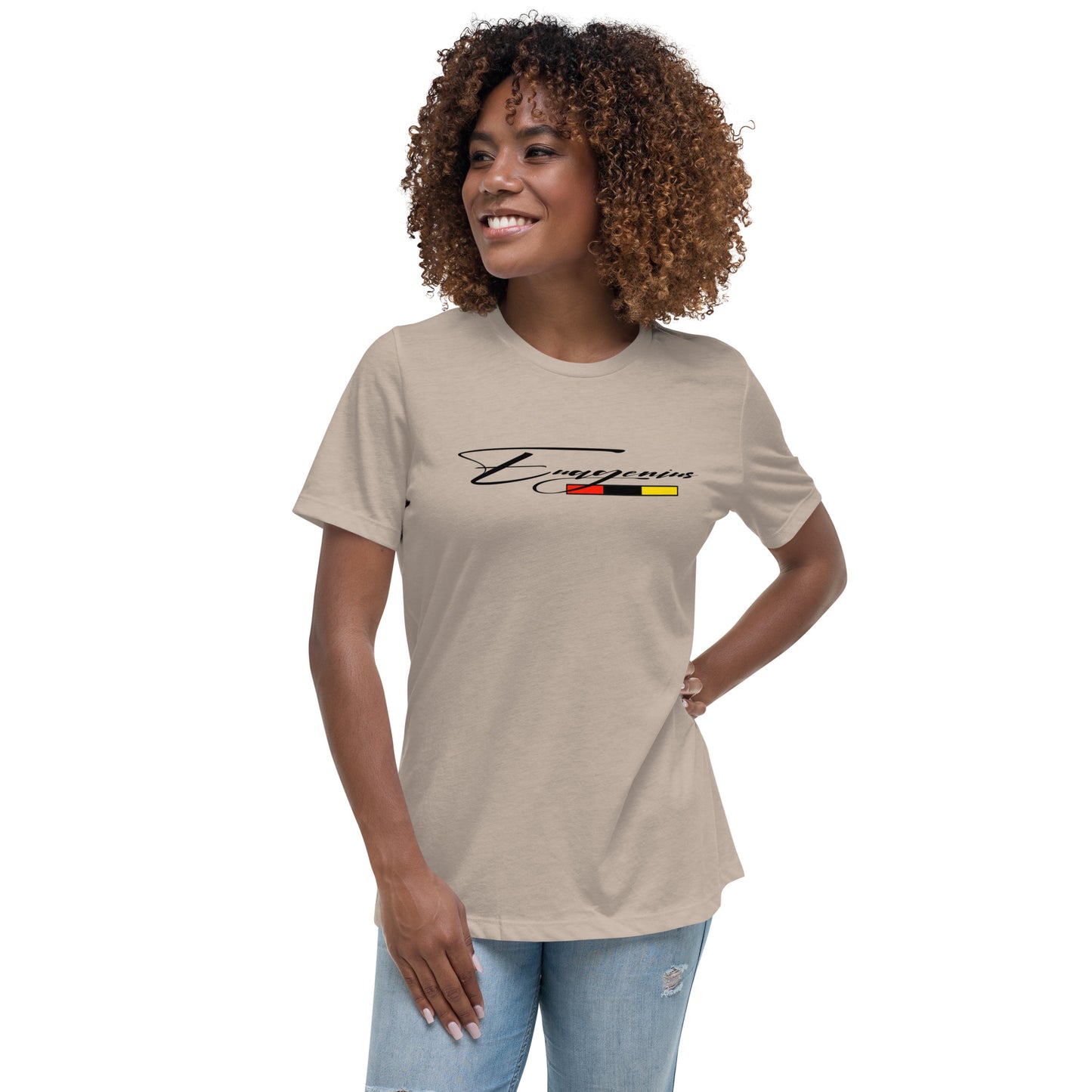 Euagenius *Script Women's Relaxed T-Shirt (Beginning Collection)