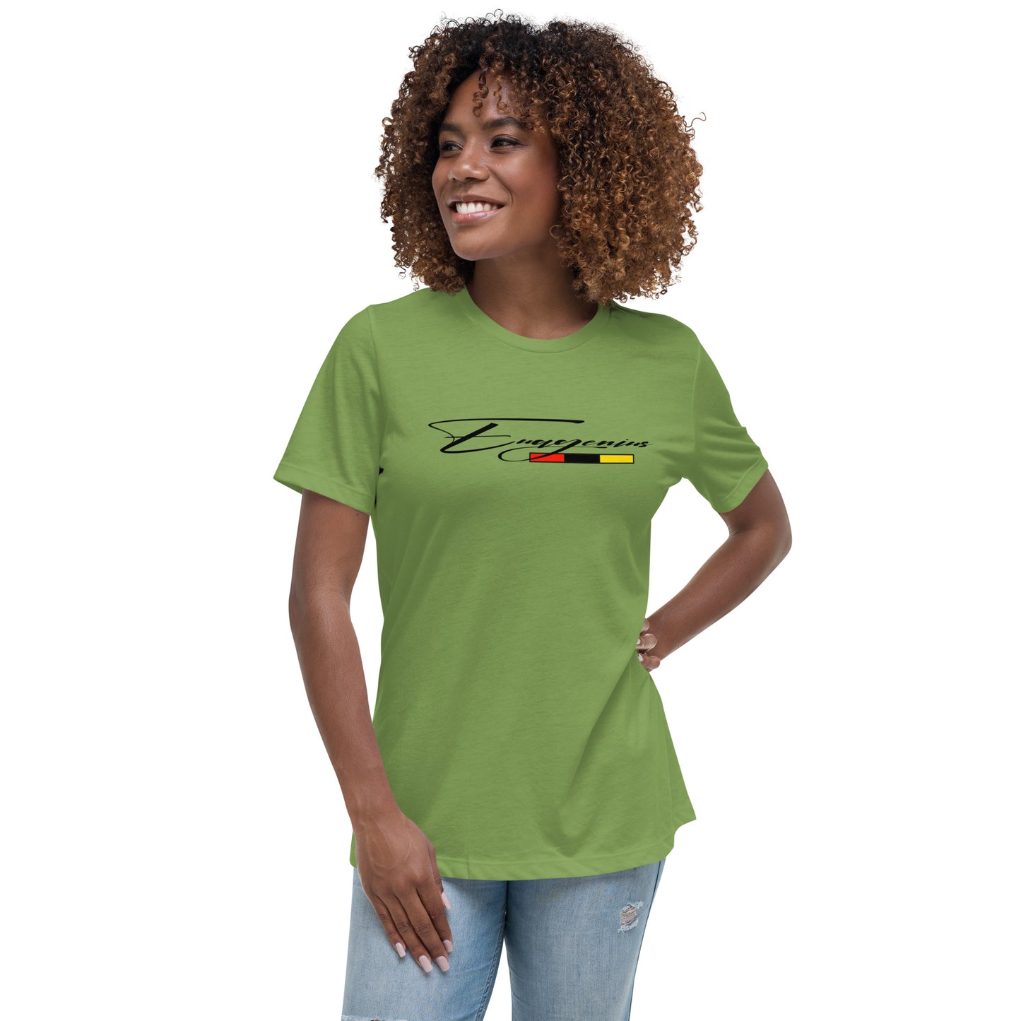 Euagenius *Script Women's Relaxed T-Shirt (Beginning Collection)