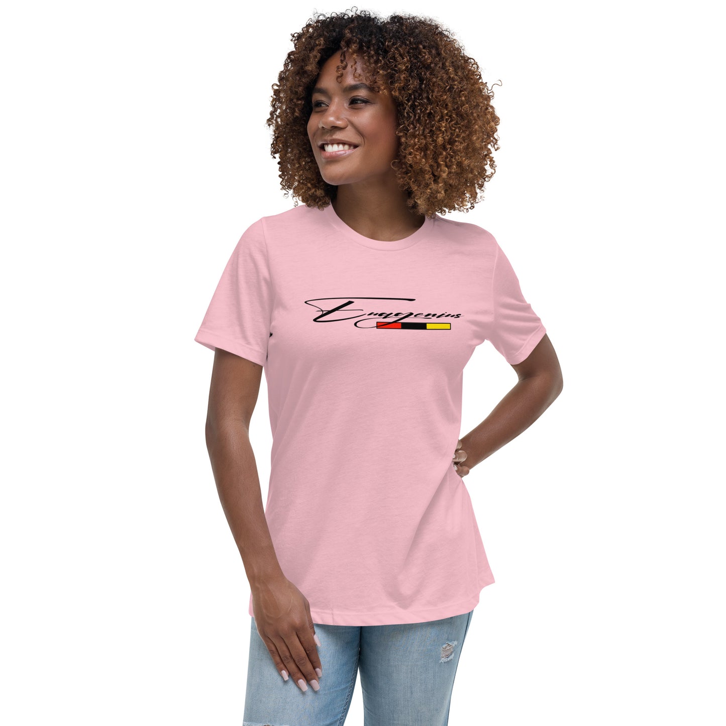 Euagenius *Script Women's Relaxed T-Shirt (Beginning Collection)