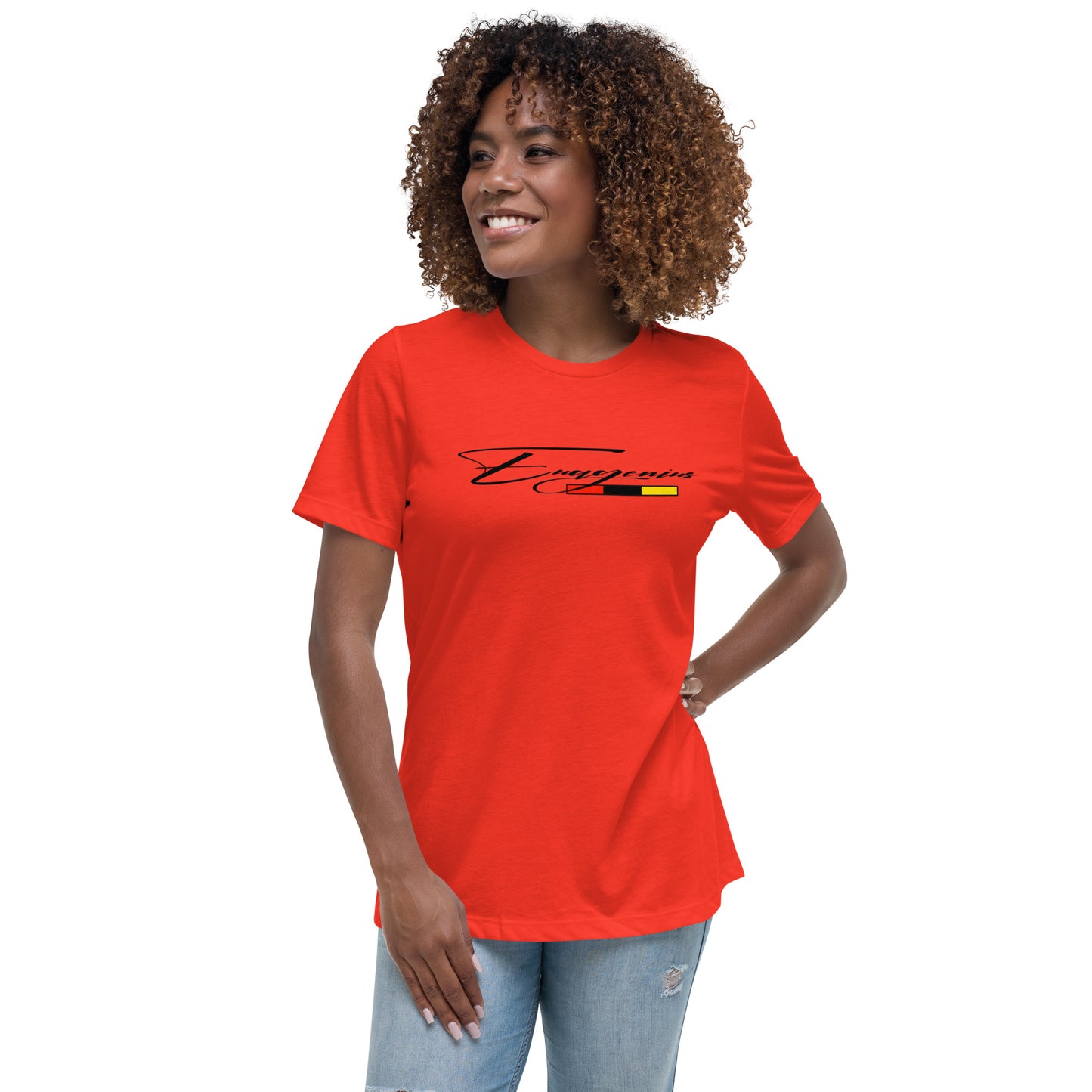 Euagenius *Script Women's Relaxed T-Shirt (Beginning Collection)