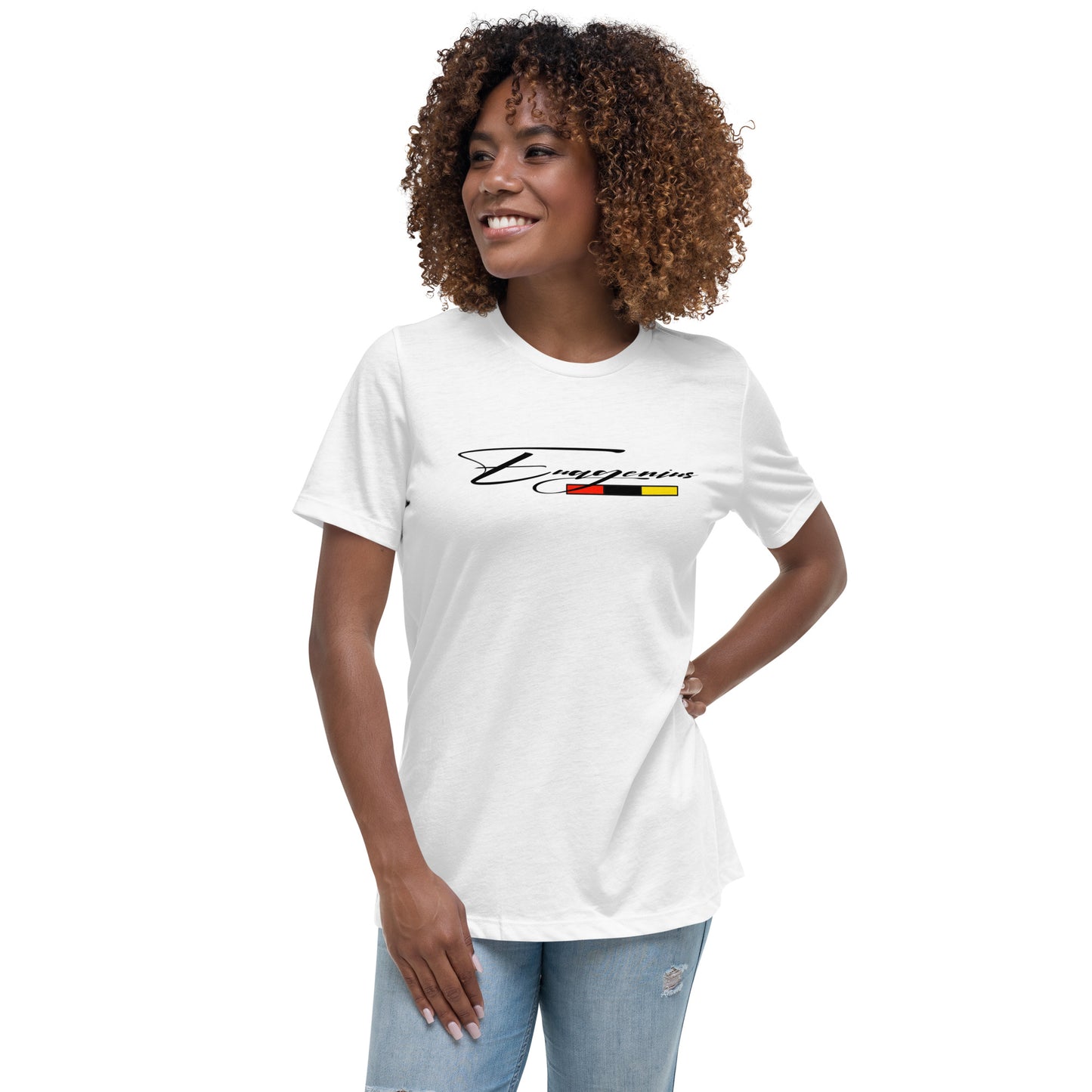 Euagenius *Script Women's Relaxed T-Shirt (Beginning Collection)